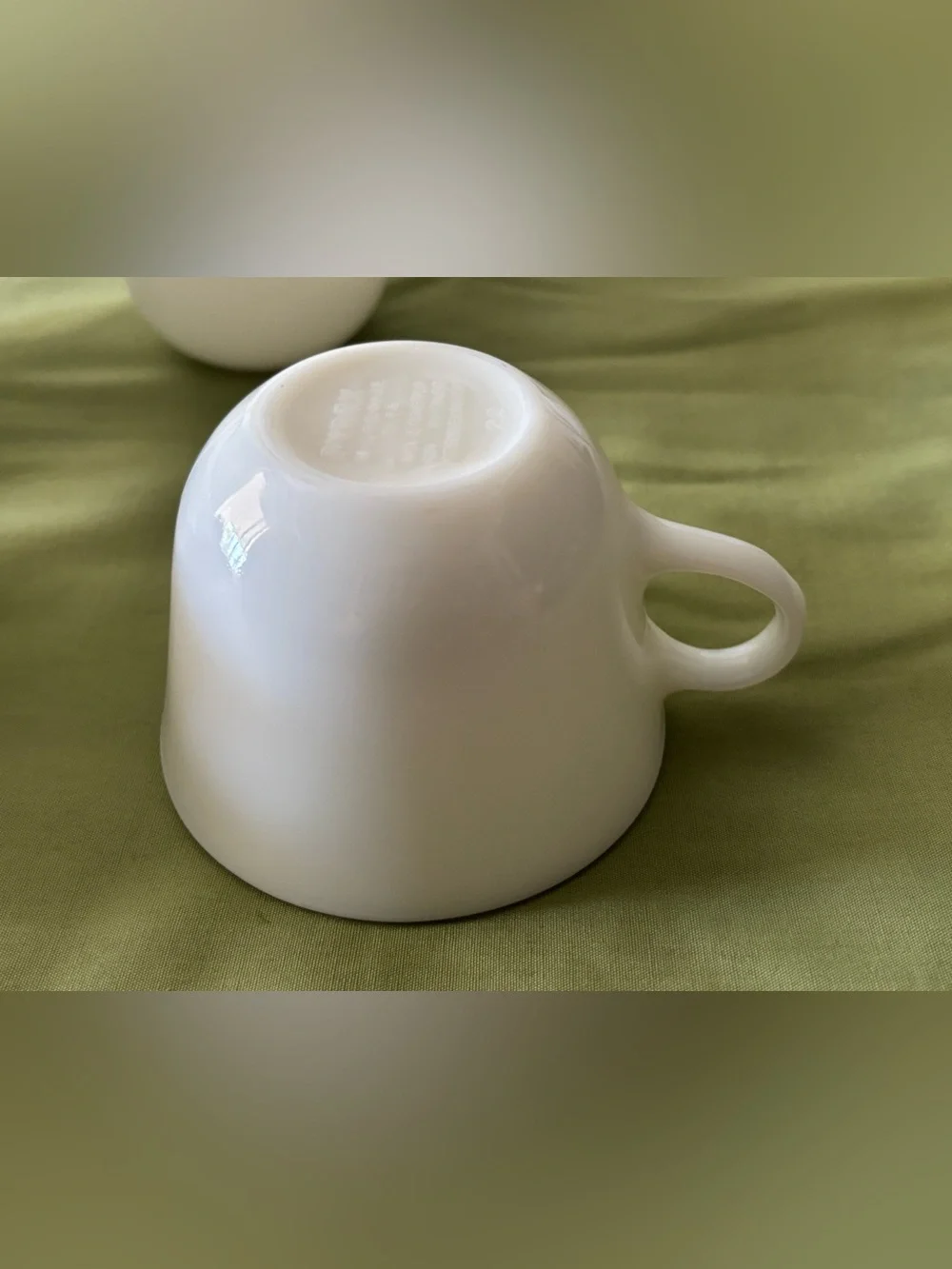 Vintage Pyrex Opal White Milk Glass Coffee/Tea Cups/Mugs
